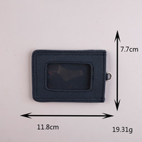 Dompet Kartu Kanvas Katun Buatan Tangan yang Dipersonalisasi, Dompet Pelindung Foto & ID Tipis Berwarna untuk Siswi