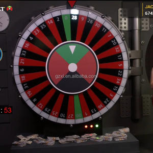 <span class=keywords><strong>Ruleta</strong></span> de la Fortuna <span class=keywords><strong>para</strong></span> Lotería, Rueda de la Suerte Giratoria con Premios, Material de Madera, Personalizable, Compatible con TV de Alta Definición - Product Image 2