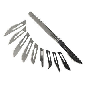 Juego de mangos de bisturí quirúrgico de acero inoxidable con cuchillas, instrumento médico para entrenamiento quirúrgico y disección - Product Image 6
