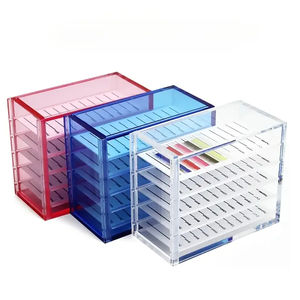 Boîte de rangement à 5 couches pour extensions de cils naturelles, longues, faites à la main, en acrylique hypoallergénique de qualité supérieure, Dragon Professional - Product Image 5