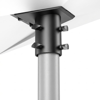 Adaptateur de tuyau Starlink Gen 3 V4 4X et kit de montage, support mural pour toit, support de poteau réglable pour mât de parabole standard V3 de 1,1 à 2,1 pouces
