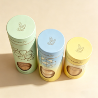 Boîte d'emballage personnalisée pour macarons, biodégradable, écologique, finition or mat