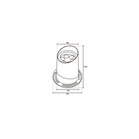 Projecteur LED extérieur étanche IP65 24W en aluminium moulé sous pression