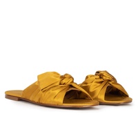 Sandales Plates Grandes Tailles Femme avec Nœud, Mules d'Été Plates pour Femmes