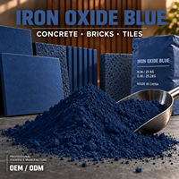 Poudre de pigment bleu d'oxyde de fer pour peinture de marquage routier et coloration du ciment, résistant aux alcalis, résistant aux intempéries, en vrac