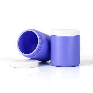 ขวดครีมหน้ากลม HDPE สีม่วง ขนาด 700 มล. ปากกว้าง ฝาเกลียวสีขาว บรรจุภัณฑ์สำหรับดูแลส่วนบุคคล ปรับแต่งโลโก้ได้ - Product Image 5