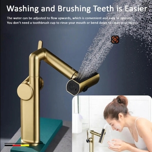 <span class=keywords><strong>Rubinetto</strong></span> da bagno <span class=keywords><strong>rotante</strong></span> a <span class=keywords><strong>1080</strong></span> <span class=keywords><strong>gradi</strong></span> per bagno nuovo tipo di miscelatore caldo e freddo con <span class=keywords><strong>rubinetto</strong></span> del bacino di misurazione adatto per armadi - Product Image 5
