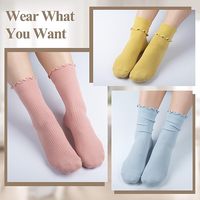 Chaussettes fines d'hiver pour femmes en élasthanne respirantes, compression CLASSE 2, motif en dentelle à volants, imprimé numérique, motif dessiné à la main