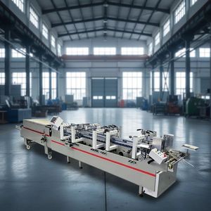 Machine plieuse-colleuse automatique de boîtes à fond plié Mini-650G, électrique, haute vitesse 250 m/min, pour la fabrication de boîtes en papier à colle froide, en bois - Product Image 1