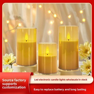 Đèn nến điện tử trong ly acrylic dùng cho đám cưới, tiệc sinh nhật, Giáng sinh, cầu hôn, tỏ tình, trang trí - Product Image 3
