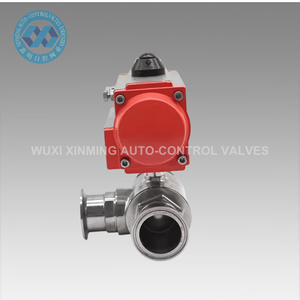 Válvula de Bola Inteligente de 3 Vías de Acero Inoxidable con Control Neumático para Agua, Personalizable OEM DN25-DN900, Personalización OEM - Product Image 5