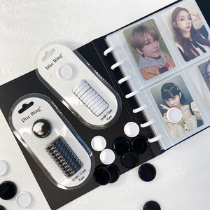 Carpeta seta agujero encuadernación cuaderno Libro mayor color resaltar anillo hebilla datos libro álbum arreglo - Product Image 2