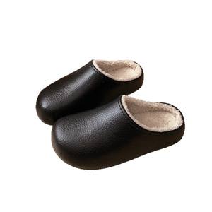 Botas de Mujer Tiyo con Parte Superior de PU, Forro de Piel Sintética, Suela Gruesa, Impermeables, Punta Redonda, Moda Otoño-Invierno, para el Hogar, Estilo Slip-On - Product Image 2