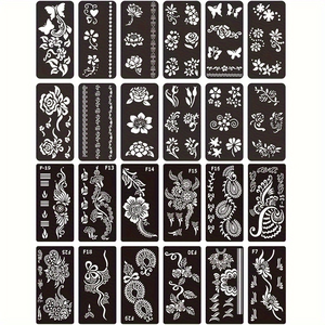 Phổ Biến Hình Ảnh Nhỏ 3D Hình Xăm Dán Henna Sexy Girlstattoo Giấy Nến Mẫu Cơ Thể Sơn Stencil Giấy Hình Xăm - Product Image 1