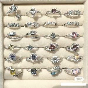 Anillos Mujer sólido 925 plata esterlina turquesa anillo anillos plata chapados en oro anillos de promesa para pareja - Product Image 1