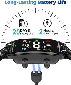 Collar Antiladridos Recargable, Impermeable IP67, Ecológico, Personalizable, con 8 Niveles de Sensibilidad Ajustables, Dispositivo Inteligente de Entrenamiento para Perros, 4 Modos, Más de 20 - Product Image 6