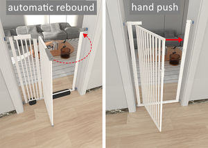 Valla Metálica para Mascotas de Interior, Jaula Anti-Salto con Diseño Sólido, Plegable y Seguro, sin Perforaciones, para Aislamiento de Perros y Gatos - Product Image 3