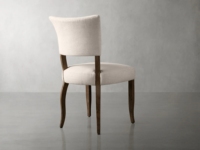 Chaise de salle à manger moderne de luxe de style français antique pour la maison, l'hôtel, l'appartement, la villa avec dossier rembourré
