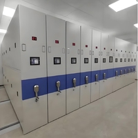 Système de rangement intelligent et compact pour archives en acier haute densité, mobile et compactable, pour bureaux, bibliothèques et administrations