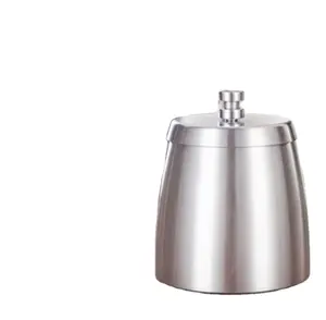 Stainless Steel Ashtray With Lid Thickened Creative Ashtray Fly Ash-proof Ashtray Custom Gift.