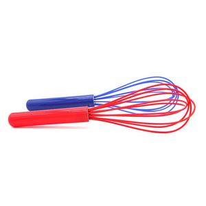 Fouet à œufs en silicone mini personnalisé avec logo, manche en plastique résistant à la chaleur, batteur à œufs manuel, mélangeur à main pour la pâtisserie en cuisine, promotion - Product Image 4