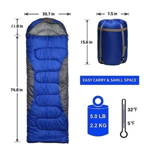 Sac de couchage léger et imperméable pour adulte, idéal pour le camping, la randonnée et les voyages en extérieur, pour tente enveloppe - Product Image 3