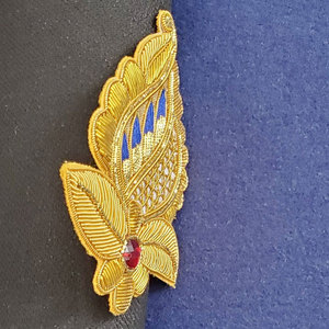 Most Demanding Custom Handmade Bullion and Wire Embroidery Badge Wholesale Custom Bullion Wire Badge - Product Image 5