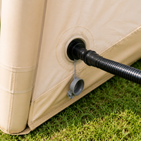 Tente de camping gonflable portable Oxford, grande tente familiale, imperméable, coupe-vent, protection UV, quatre saisons, montage rapide et automatique