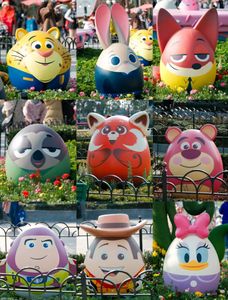 Fábrica <span class=keywords><strong>de</strong></span> China, resina hecha a mano, <span class=keywords><strong>huevos</strong></span> <span class=keywords><strong>de</strong></span> <span class=keywords><strong>Pascua</strong></span> <span class=keywords><strong>gigantes</strong></span> artificiales, decoración al aire libre, se puede personalizar - Product Image 4