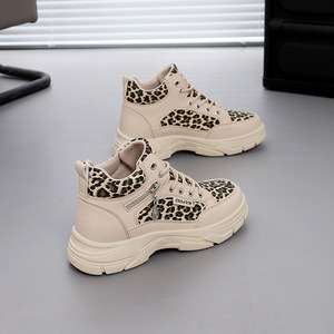 Zapatos casuales de plataforma con estampado de leopardo para mujer, estilo 2026, modernos y versátiles para exteriores - Product Image 2