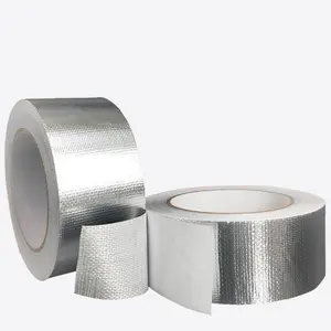 Ontearable Zilveren Hitteschild Tape Robust Hvac Waterdichte Aluminiumfolie Butyl Glas Doek Tape Voor Airconditioner