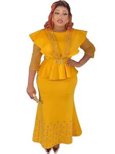 Turchia abiti da ufficio Africa 2024 nuove perline da donna abiti da sera madre abiti da sera materiale pesante - Product Image 4