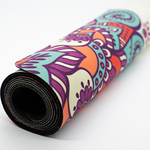 Thân Thiện Với Môi Thiết Kế Mới 100% Polyester Với In Microsuede Vải Da Lộn Pilates TPE Thể Dục Dụng Cụ Da Lộn Tùy Chỉnh Cho Yoga Mat - Product Image 3