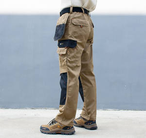 Pantalon de travail chino kaki Pantalon cargo en denim personnalisé pour femme pour homme - Product Image 4