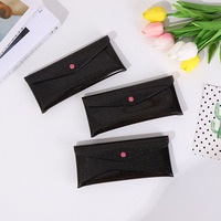 Nouvelles Tendances : Portefeuille Portable Réutilisable en Vinyle PVC Scintillant, Pochette de Rangement pour Billets, Enveloppe Transparente avec Fermeture à Pression