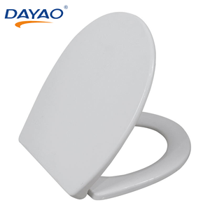 Tapa de inodoro de plástico con cierre suave y frontal cerrado, moderna, para reemplazo en baños residenciales y accesorios sanitarios. - Product Image 1