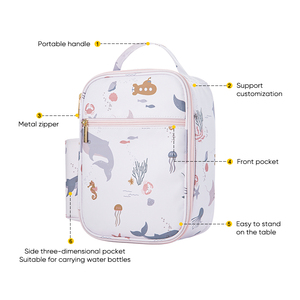 Lonchera Térmica para Niños, Escolares y Familias, con Múltiples Bolsillos, Funcional, Portátil, Personalizable, Impermeable, Fácil de Limpiar, para Senderismo y Camping al Aire Libre - Product Image 3