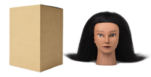 <span class=keywords><strong>Tête</strong></span> de mannequin de coiffure en <span class=keywords><strong>cheveux</strong></span> humains 100% naturels, 16 pouces, pour tressage, coiffage, présentation et pratique, avec support de perruque - Product Image 5