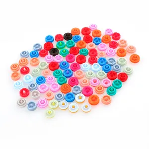 Top Sell Custom Plastic Snap Button Clothing Buttons Plastic Pressing Button For Baby Clothing 9mm 10mm 15mm