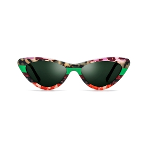Lunettes de soleil œil de chat pour femmes, monture intégrale, verres miroir, protection UV 100%, style décontracté, adulte - Product Image 3