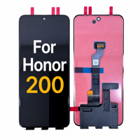 Écran de remplacement OLED au prix d'usine avec luminosité de 400 cd+ pour téléphone portable Honor 200, écran de 6,7 pouces, vente en gros avec cadre