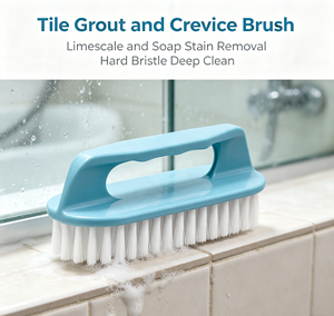 Blue Plastic Cleaning <b>Brush</b> Nylon Bristle Handheld <b>Scrub</b> <b>Brush</b> for Shoes Laundry Bathroom - Product Image 2