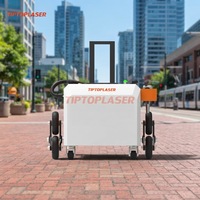 Machine de nettoyage au laser pulsé 500W avec source laser JPT, nettoyeur portable à main pour l'élimination de la rouille, de la peinture et de l'oxyde sur les pièces métalliques