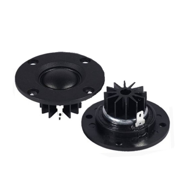 Speaker Tweeter 3inch 6Ohm 30Watt Dome Silk Film Hifi Treble Audio Loudspeaker SMD Mounting Heatsink 100% New 2pcs