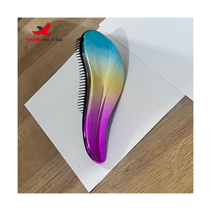 Mixed Procurement Low Price Gradient Travel Wet and Dry Detangle Hair Brush Glossy Detangling <b>Hairbrush</b> Custom logo - Product Image 1