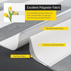 Hai Lớp Ngày Và Đêm Rèm Hướng Dẫn Sử Dụng Chuỗi Hạt Ngựa Vằn Bóng Râm Bán Mất Màn Và Màu Sắc Tuyệt Đối Tùy Chỉnh Rèm Ngựa Vằn Cho Văn Phòng - Product Image 5