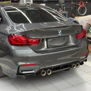 Diffusore Posteriore in Fibra di Carbonio Vari Style con Labbro per BMW M3 M4 F80 F82 F83 - Product Image 2