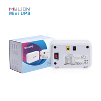 Mylion MU48 Mini UPS DC 12V 3A, Sistema de Respaldo de Energía para Router Wifi y Módem, Batería de Litio, Fuente de Alimentación Ininterrumpida