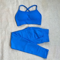 Ensemble de sport respirant et compressif, séchage rapide, multicolore, sans coutures, idéal pour le cyclisme, la course, le Pilates et le yoga – Vente Flash