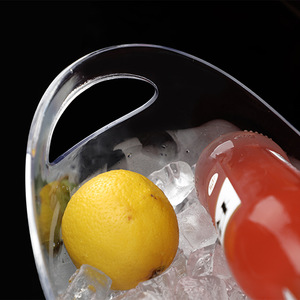 Cubeta <span class=keywords><strong>de</strong></span> Plástico Acrílico Transparente <span class=keywords><strong>de</strong></span> 4 Litros para Bebidas y Fiestas, Cubitera Transparente <span class=keywords><strong>de</strong></span> Alta Calidad <span class=keywords><strong>de</strong></span> 3.5 Litros para Vino - Product Image 5